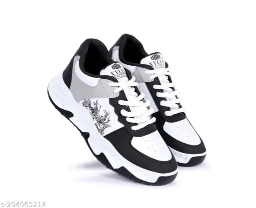 Snicks White Sports Shoes for Men