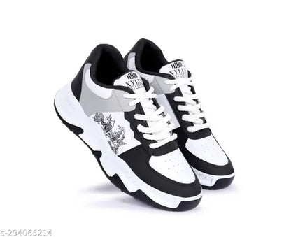 Snicks White Sports Shoes for Men